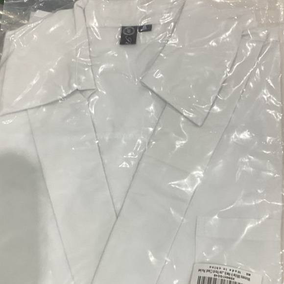 White Puff-Sleeve V-Neck Blouse - Picture 4 of 4